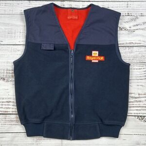 Vtg ROYAL MAIL Gilet Sz S Blue Mens Body Warmer Vest Sleeveless Full Zip Fleece